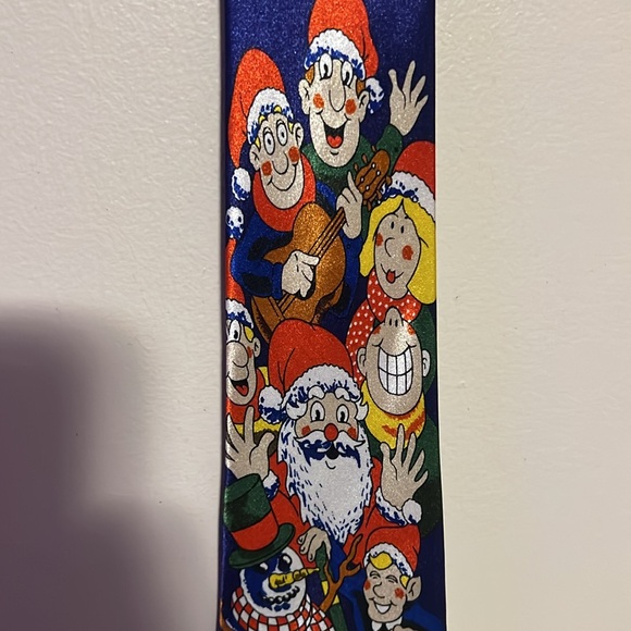 Christmas Men's Tie 100% Christmas office party - Picture 4 of 5